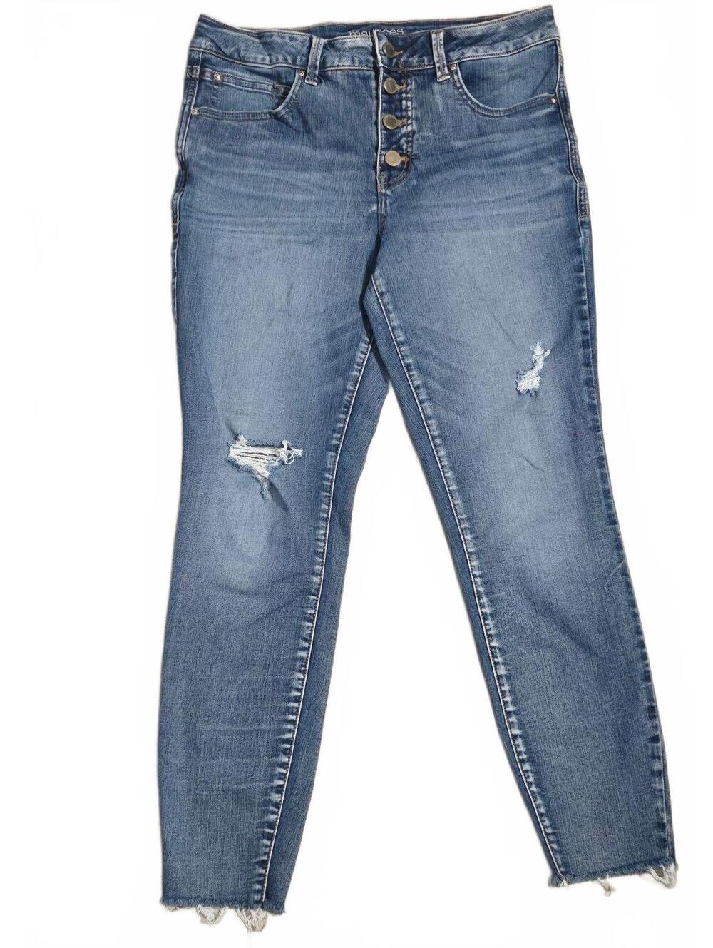 Maurices Everflex high-rise distressed jeans size 10